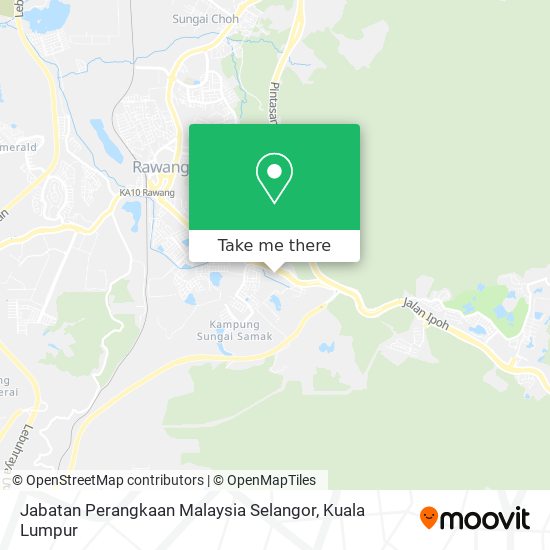 Jabatan Perangkaan Malaysia Selangor map