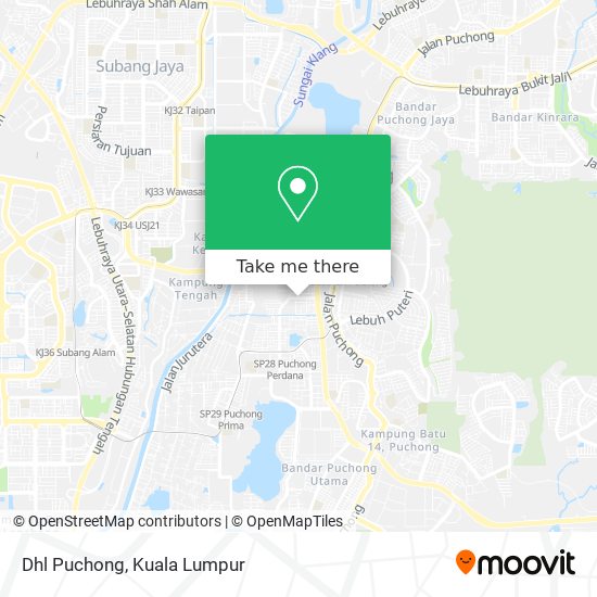 Dhl Puchong map