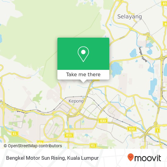 Bengkel Motor Sun Rising map
