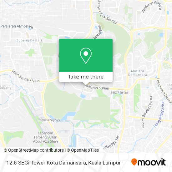 12.6 SEGi Tower Kota Damansara map