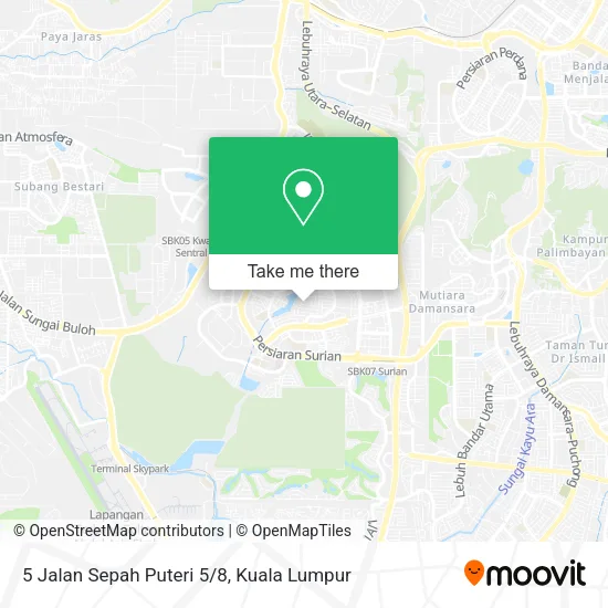 5 Jalan Sepah Puteri 5/8 map