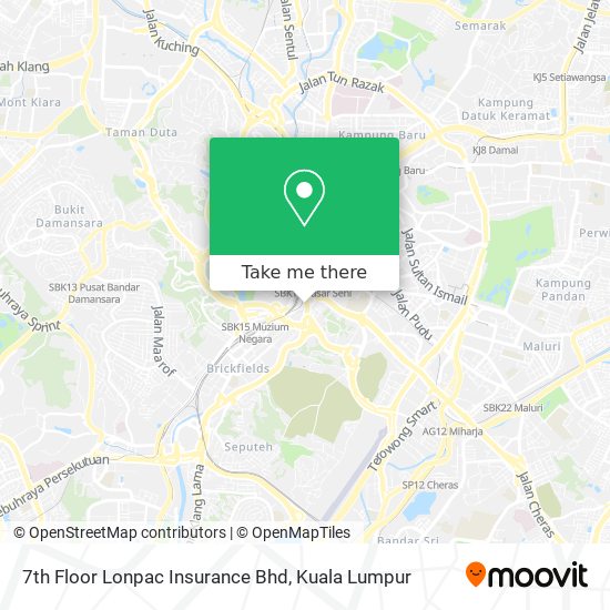 7th Floor Lonpac Insurance Bhd map