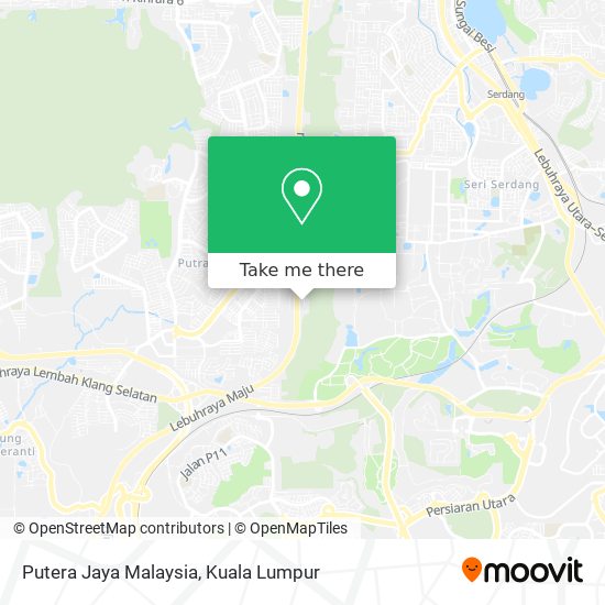 Putera Jaya Malaysia map