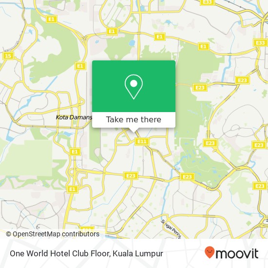 One World Hotel Club Floor map