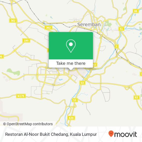 Restoran Al-Noor Bukit Chedang map