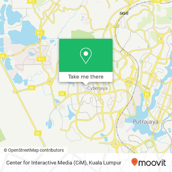 Center for Interactive Media (CiM) map