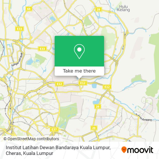 Peta Institut Latihan Dewan Bandaraya Kuala Lumpur, Cheras