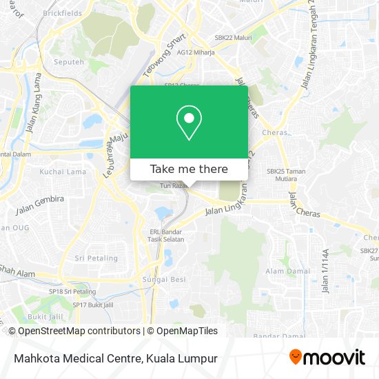 Mahkota Medical Centre map