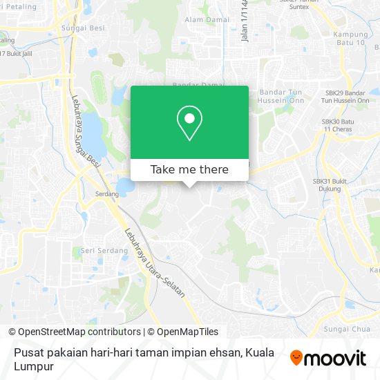 Pusat pakaian hari-hari taman impian ehsan map