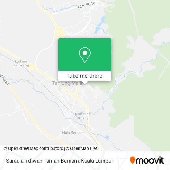 Surau al ikhwan  Taman Bernam map