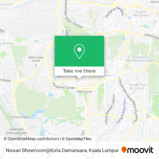 Nissan Showroom@Kota Damansara map