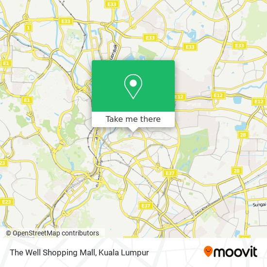 The Well Shopping Mall map