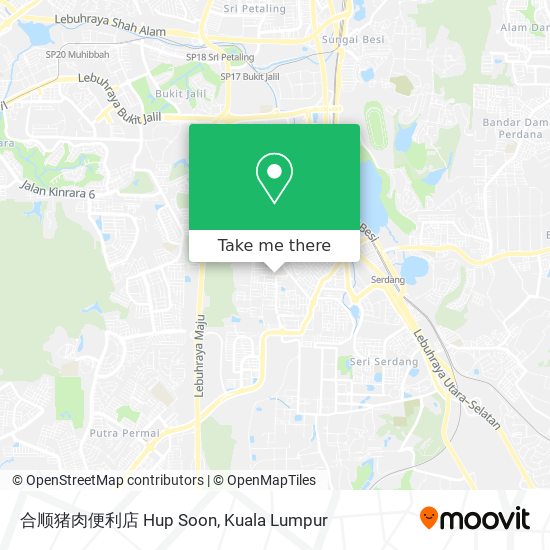 Peta 合顺猪肉便利店 Hup Soon