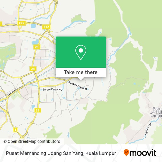 Pusat Memancing Udang San Yang map