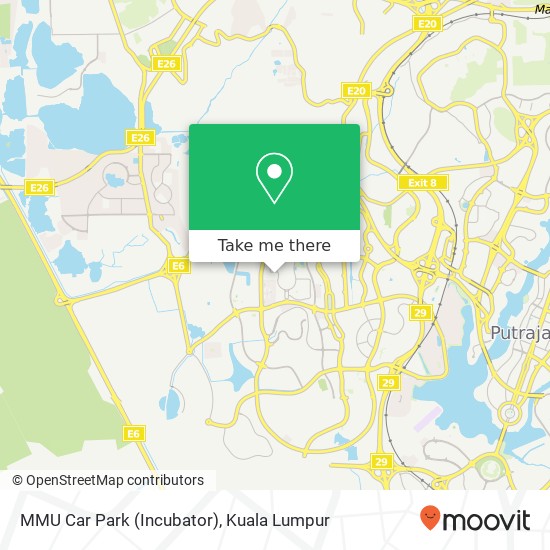 MMU Car Park (Incubator) map