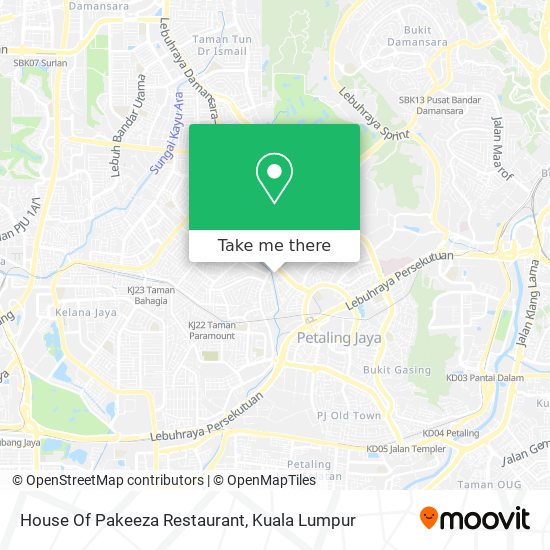 House Of Pakeeza Restaurant map