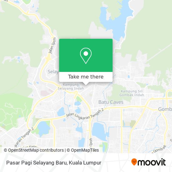 Peta Pasar Pagi Selayang Baru