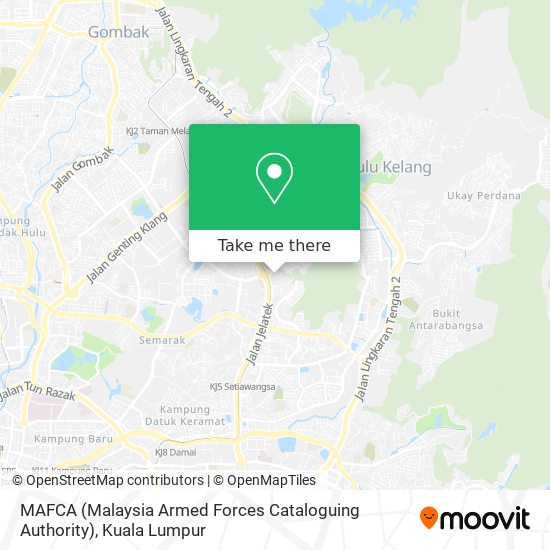 Peta MAFCA (Malaysia Armed Forces Cataloguing Authority)