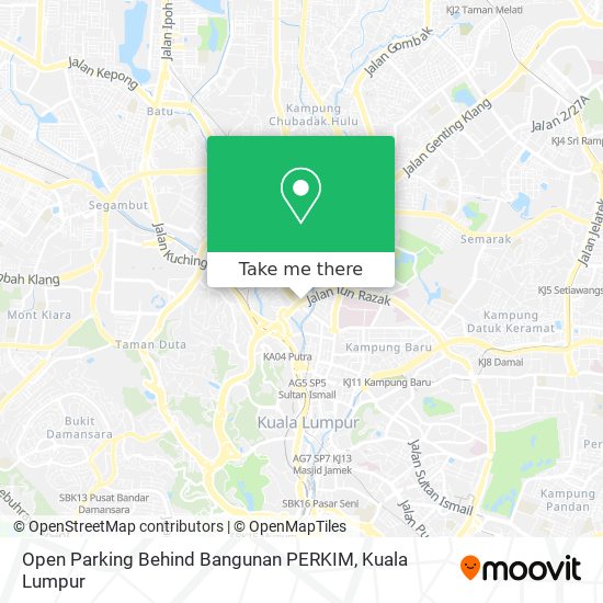Open Parking Behind Bangunan PERKIM map