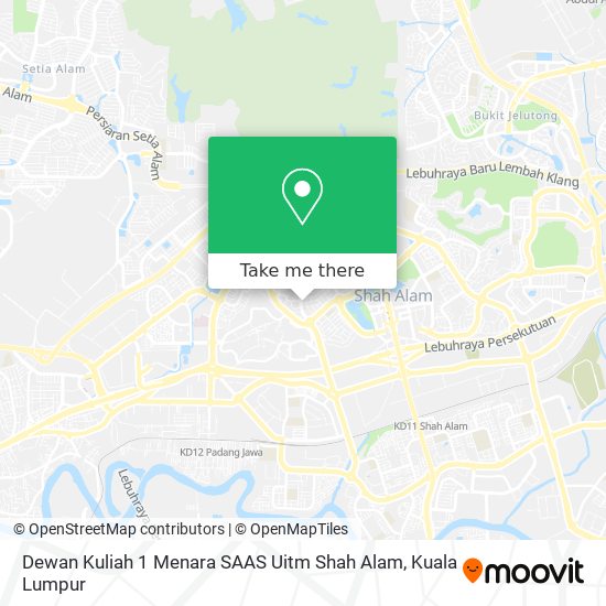 Peta Dewan Kuliah 1 Menara SAAS Uitm Shah Alam