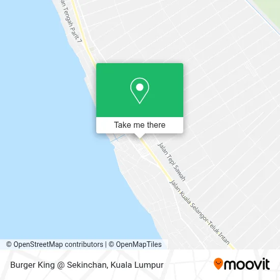 Burger King @ Sekinchan map