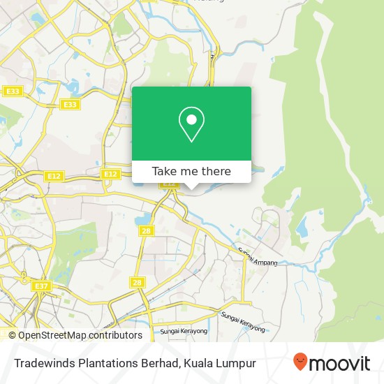 Tradewinds Plantations Berhad map