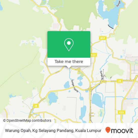 Warung Opah, Kg Selayang Pandang map