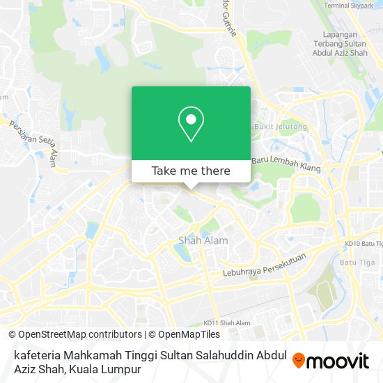 kafeteria Mahkamah Tinggi Sultan Salahuddin Abdul Aziz Shah map
