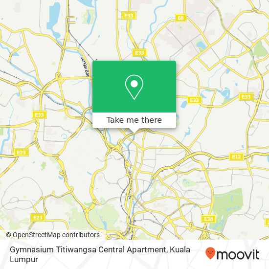 Peta Gymnasium Titiwangsa Central Apartment