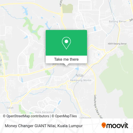 Money Changer GIANT Nilai map