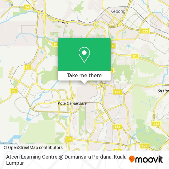 Atcen Learning Centre @ Damansara Perdana map