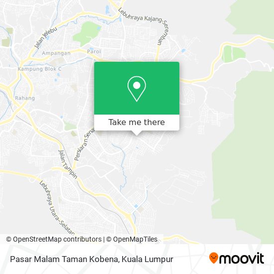 Pasar Malam Taman Kobena map