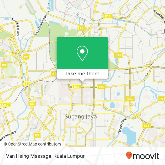 Van Hsing Massage map