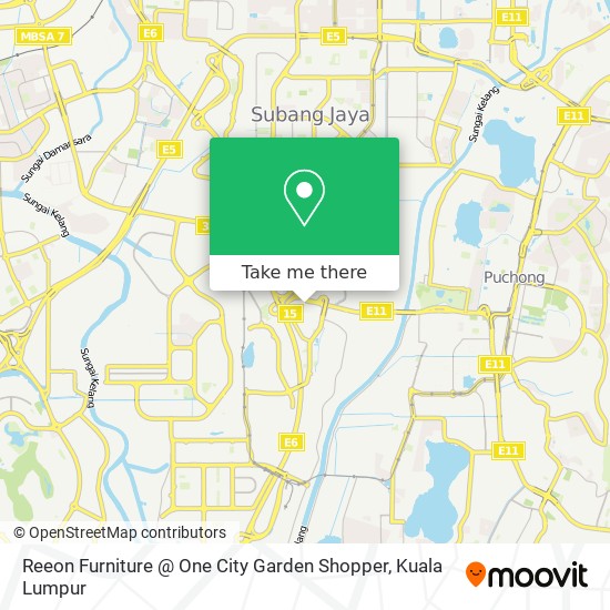 Reeon Furniture @ One City Garden Shopper map