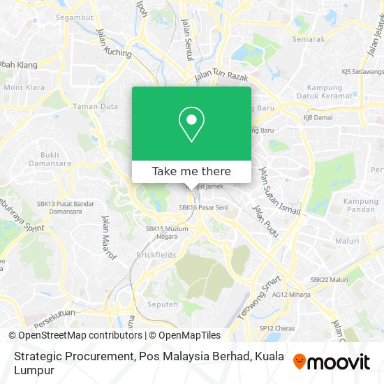 Strategic Procurement, Pos Malaysia Berhad map