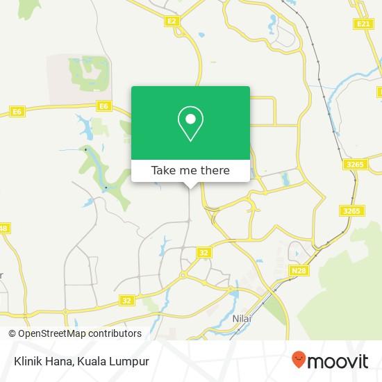 Klinik Hana map