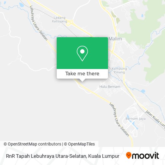 Peta RnR Tapah Lebuhraya Utara-Selatan