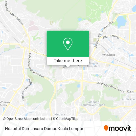 Peta Hospital Damansara Damai