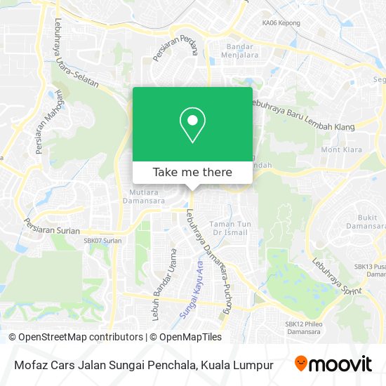 Mofaz Cars Jalan Sungai Penchala map