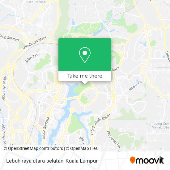 Peta Lebuh raya utara-selatan