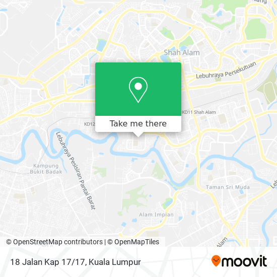 Peta 18 Jalan Kap 17/17