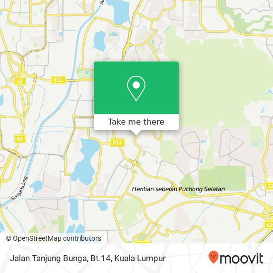 Jalan Tanjung Bunga, Bt.14 map