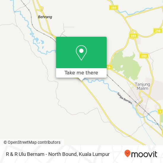 R & R Ulu Bernam - North Bound map
