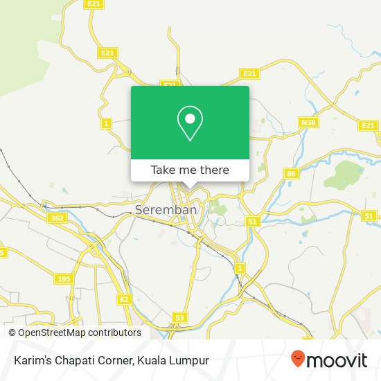 Karim's Chapati Corner map