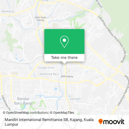 Peta Mandiri International Remittance SB, Kajang