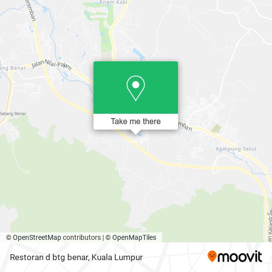 Peta Restoran d btg benar