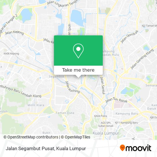 Jalan Segambut Pusat map