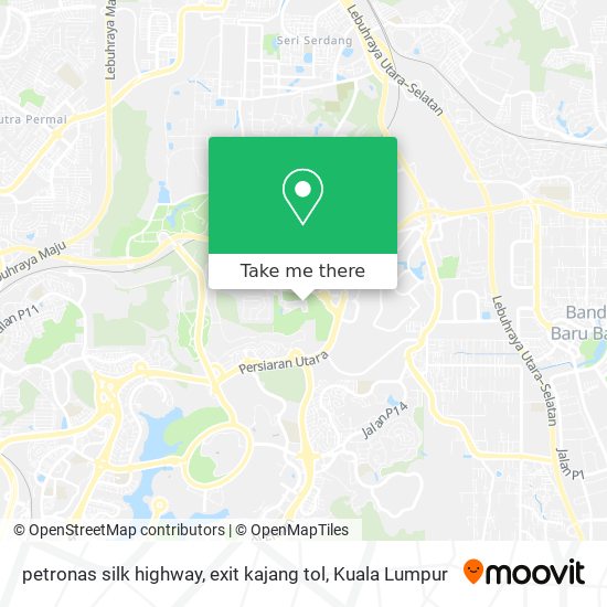 petronas silk highway, exit kajang tol map