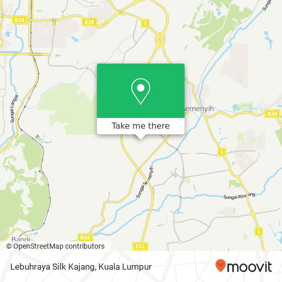 Lebuhraya Silk Kajang map