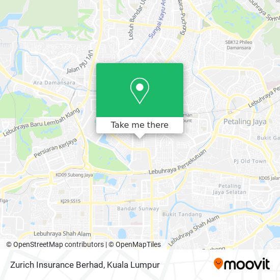 Peta Zurich Insurance Berhad